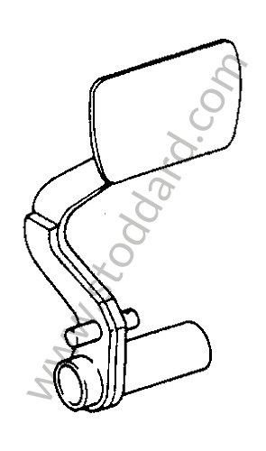 92542305300 - BRAKE PEDAL for Porsche 911 74-77 + 912E &bull; 1975 &bull; 2.7S &bull; Coupe &bull; Automatic Gearbox