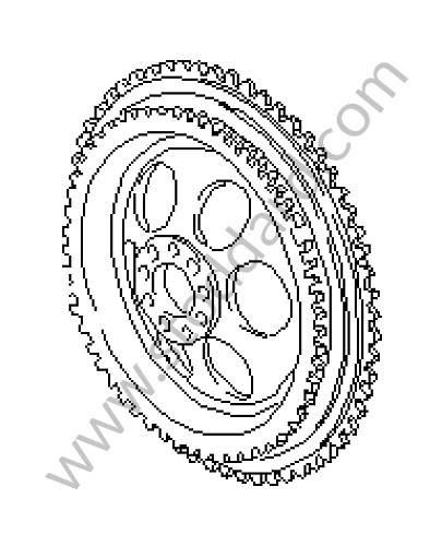 92810207501 - FLYWHEEL for Porsche 928 83-86 &bull; 1984 &bull; 928 4.7S &bull; Coupe &bull; Automatic Gearbox