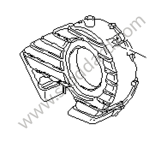 92810514509 - TOOTHED BELT COVERING for Porsche 928 92-95 &bull; 1994 &bull; 928 Gts &bull; Coupe &bull; Automatic Gearbox