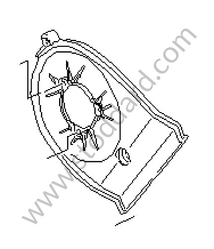92810514805 - TOOTHED BELT COVERING for Porsche 928 83-86 &bull; 1985 &bull; 928 4.7S2 &bull; Coupe &bull; Manual Gearbox, 5 Speed