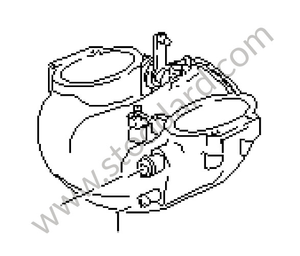 92811009306 - THROTTLE BODY for Porsche 928 92-95 &bull; 1994 &bull; 928 Gts &bull; Coupe &bull; Automatic Gearbox