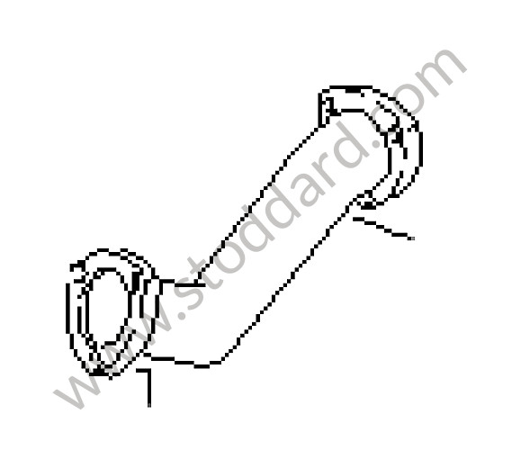 92811105104 - EXHAUST PIPE for Porsche 928 78-82 &bull; 1978 &bull; 928 4.5 &bull; Coupe &bull; Manual Gearbox, 5 Speed