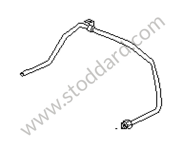 92811313505 - CONNECTING LINE for Porsche 928 87-91 &bull; 1987 &bull; 928 S4 &bull; Coupe &bull; Manual Gearbox, 5 Speed