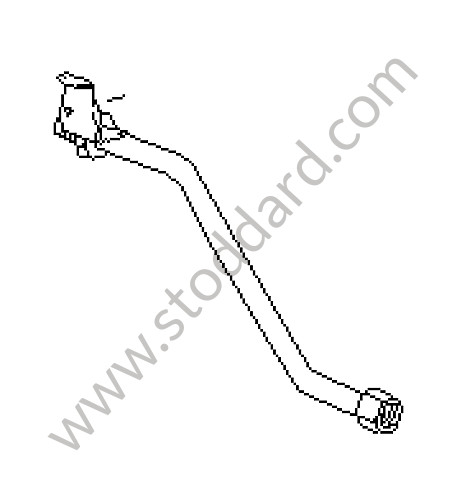 92811314603 - AIR TUBE for Porsche 928 83-86 &bull; 1986 &bull; 928 4.7S2 &bull; Coupe &bull; Manual Gearbox, 5 Speed