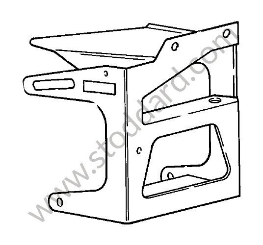 92812601700 - CONSOLE for Porsche 928 78-82 &bull; 1978 &bull; 928 4.5 &bull; Coupe &bull; Manual Gearbox, 5 Speed