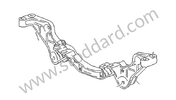 92833113117 - REAR AXLE CROSS SUPPORT for Porsche 928 92-95 &bull; 1992 &bull; 928 Gts &bull; Coupe &bull; Automatic Gearbox