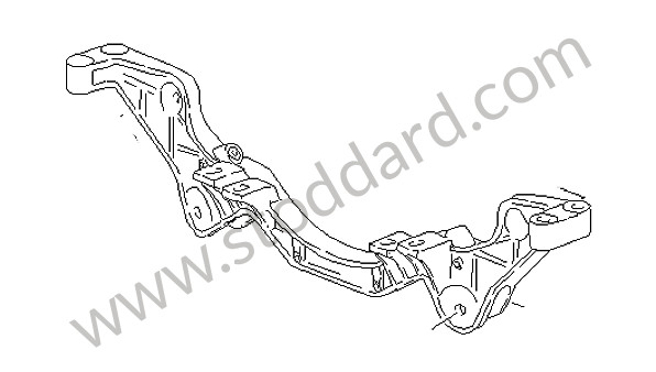 92833113117 - REAR AXLE CROSS SUPPORT for Porsche 928 78-82 &bull; 1978 &bull; 928 4.5 &bull; Coupe &bull; Manual Gearbox, 5 Speed