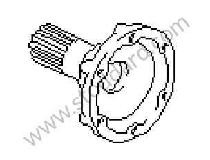 JOINT FLANGE OPTION: PORSCHE LOCKING DIFFERENCIAL (Option code: M221) (92833220620)