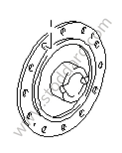 92833270610 - HOUSING COVER for Porsche 928 87-91 &bull; 1990 &bull; 928 S4 &bull; Coupe &bull; Automatic Gearbox