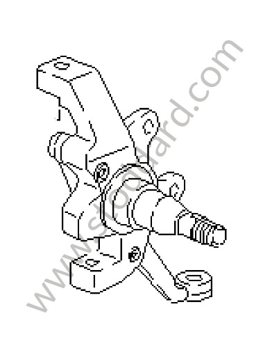 92834105714 - STEERING KNUCKLE for Porsche 928 83-86 &bull; 1986 &bull; 928 4.7S2 &bull; Coupe &bull; Manual Gearbox, 5 Speed