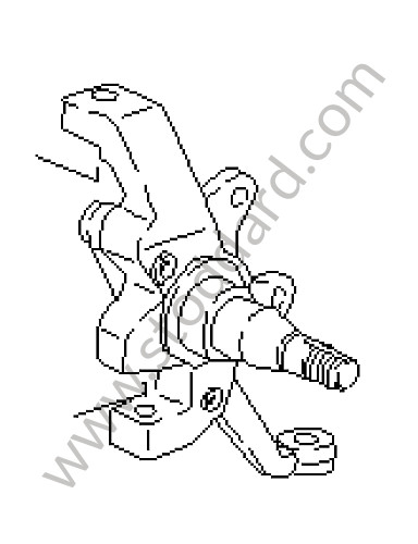 92834105812 - STEERING KNUCKLE for Porsche 928 83-86 &bull; 1983 &bull; 928 4.7S &bull; Coupe &bull; Manual Gearbox, 5 Speed