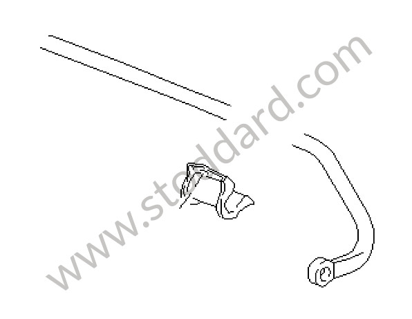 92834307305 - STABILISER for Porsche 928 83-86 &bull; 1983 &bull; 928 4.7S &bull; Coupe &bull; Manual Gearbox, 5 Speed