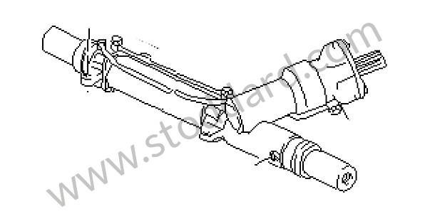 928347010CX - STEERING RACK (UNDER REPAIR) for Porsche 928 78-82 &bull; 1980 &bull; 928 4.7S &bull; Coupe &bull; Automatic Gearbox
