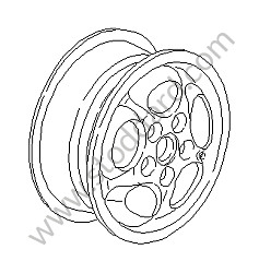 ALLOY WHEEL 7 J X 15 INCHES (92836191900)