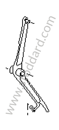 92842325005 - REVERSE LEVER for Porsche 928 78-82 &bull; 1978 &bull; 928 4.5 &bull; Coupe &bull; Manual Gearbox, 5 Speed