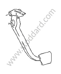 BRAKE PEDAL Left-hand drive