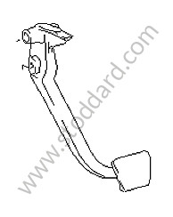 BRAKE PEDAL Left-hand drive
