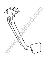 BRAKE PEDAL Left-hand drive
