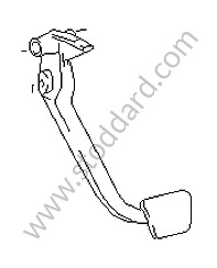BRAKE PEDAL Left-hand drive