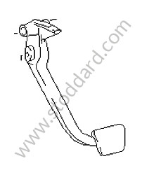BRAKE PEDAL Left-hand drive (92842351501)