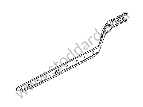 92850102205GRV - SIDE MEMBER for Porsche 928 83-86 &bull; 1983 &bull; 928 4.7S &bull; Coupe &bull; Automatic Gearbox