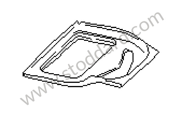 92850170102GRV - FLOOR SECTION for Porsche 928 83-86 &bull; 1983 &bull; 928 4.7S &bull; Coupe &bull; Manual Gearbox, 5 Speed
