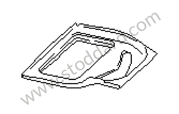 92850170102GRV - FLOOR SECTION for Porsche 928 78-82 &bull; 1978 &bull; 928 4.5 &bull; Coupe &bull; Automatic Gearbox