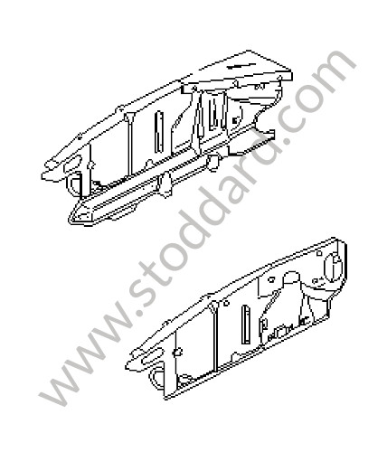 92850194705GRV - WHEEL HOUSING for Porsche 928 78-82 &bull; 1978 &bull; 928 4.5 &bull; Coupe &bull; Automatic Gearbox