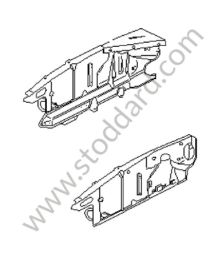 92850194705GRV - WHEEL HOUSING for Porsche 928 83-86 &bull; 1983 &bull; 928 4.7S &bull; Coupe &bull; Automatic Gearbox