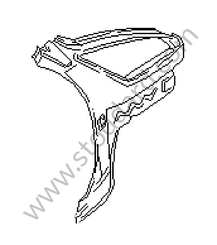 92850204306GRV - SIDE SECTION for Porsche 928 83-86 &bull; 1985 &bull; 928 4.7S2 &bull; Coupe &bull; Automatic Gearbox