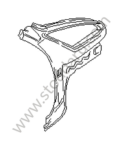 92850204306GRV - SIDE SECTION for Porsche 928 92-95 &bull; 1992 &bull; 928 Gts &bull; Coupe &bull; Automatic Gearbox