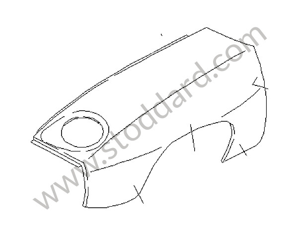 92850301202GRV - WING for Porsche 928 78-82 &bull; 1980 &bull; 928 4.7S &bull; Coupe &bull; Automatic Gearbox