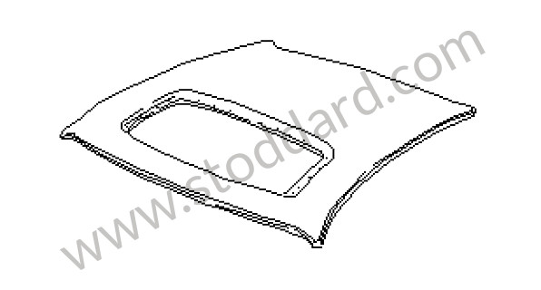 92850302761GRV - OUTER ROOF PANEL for Porsche 928 87-91 &bull; 1989 &bull; 928 S4 &bull; Coupe &bull; Manual Gearbox, 5 Speed