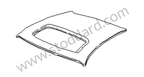 92850302761GRV - OUTER ROOF PANEL for Porsche 928 92-95 &bull; 1992 &bull; 928 Gts &bull; Coupe &bull; Manual Gearbox, 5 Speed