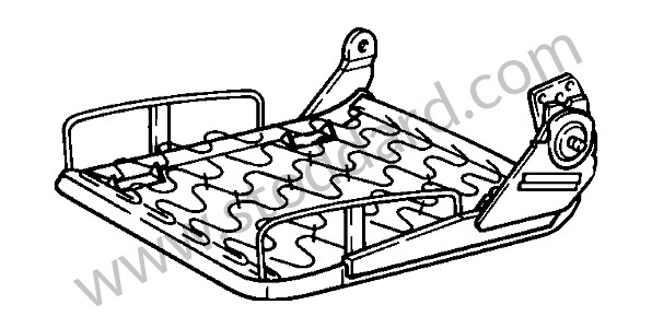 92852106902 - SEAT FRAME for Porsche 928 78-82 &bull; 1978 &bull; 928 4.5 &bull; Coupe &bull; Automatic Gearbox