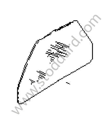 92853701302 - DOOR GLASS for Porsche 928 78-82 &bull; 1978 &bull; 928 4.5 &bull; Coupe &bull; Automatic Gearbox