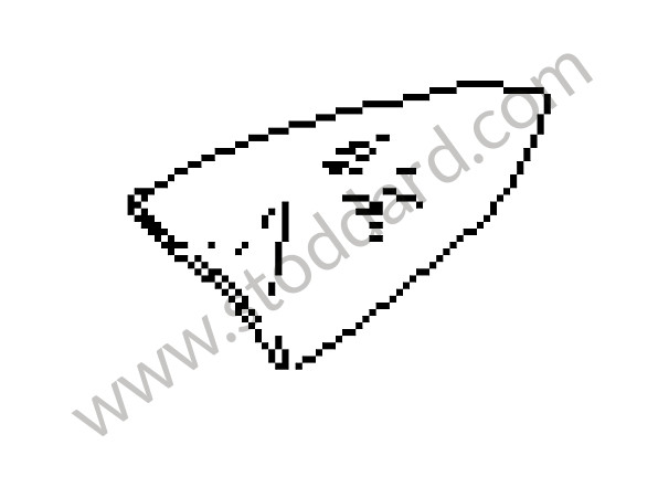 92854310609 - SIDE WINDOW for Porsche 928 78-82 &bull; 1978 &bull; 928 4.5 &bull; Coupe &bull; Manual Gearbox, 5 Speed