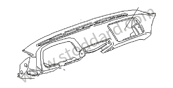 928552023076PN - DASHBOARD for Porsche 928 92-95 &bull; 1992 &bull; 928 Gts &bull; Coupe &bull; Automatic Gearbox