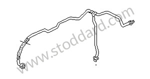 PRESSURE LINE Left-hand drive / Up to serial number 92FS8 40676, OPTION: AIR CONDITIONER WITH IMPROVED EFFICIENCY (Option code: M570)