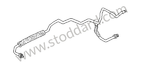 92857009304 - PRESSURE LINE for Porsche 928 87-91 &bull; 1990 &bull; 928 S4 &bull; Coupe &bull; Automatic Gearbox