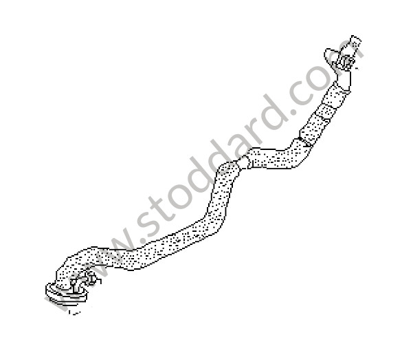 92857010503 - REFRIGERANT LINE for Porsche 928 87-91 &bull; 1990 &bull; 928 S4 &bull; Coupe &bull; Automatic Gearbox