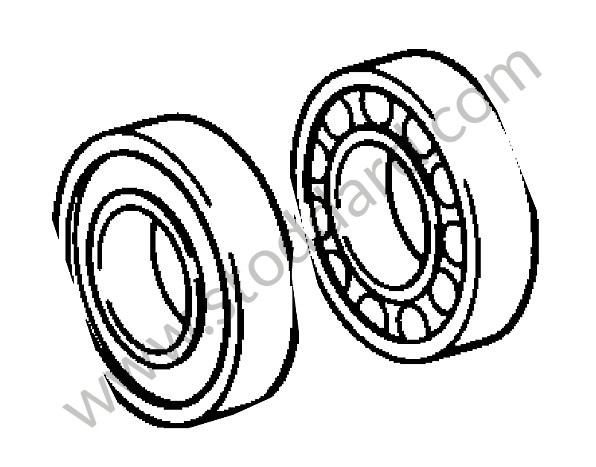 92857390402 - SET OF BEARINGS for Porsche 928 78-82 &bull; 1978 &bull; 928 4.5 &bull; Coupe &bull; Manual Gearbox, 5 Speed