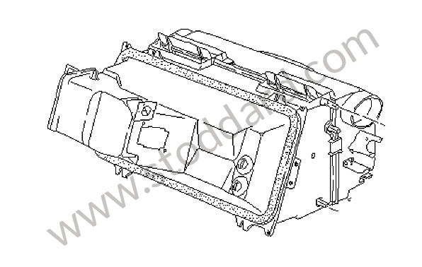 92857403703 - HEATER for Porsche 928 78-82 &bull; 1980 &bull; 928 4.7S &bull; Coupe &bull; Automatic Gearbox