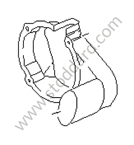 92860303502 - VENTILATION ELEMENT for Porsche 928 87-91 &bull; 1988 &bull; 928 Cs &bull; Coupe &bull; Manual Gearbox, 5 Speed