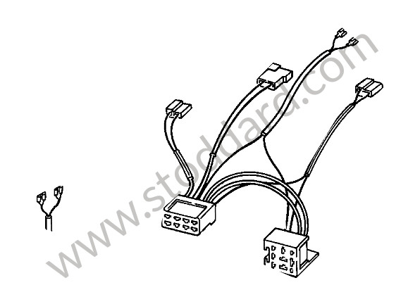 92861217401 - WIRING HARNESS for Porsche 928 78-82 &bull; 1978 &bull; 928 4.5 &bull; Coupe &bull; Automatic Gearbox