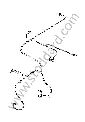 92861218203 - WIRING HARNESS for Porsche 928 83-86 &bull; 1984 &bull; 928 4.7S &bull; Coupe &bull; Automatic Gearbox