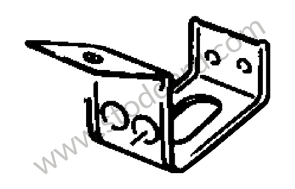 92861244501 - SUPPORT for Porsche 928 83-86 &bull; 1984 &bull; 928 4.7S &bull; Coupe &bull; Automatic Gearbox