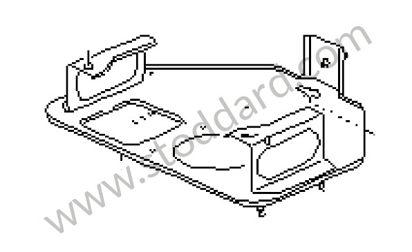 92861801001 - BRACKET for Porsche 928 87-91 &bull; 1987 &bull; 928 S4 &bull; Coupe &bull; Manual Gearbox, 5 Speed