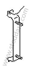 RETAINING BRACKET OPTION: SEATING POSITION CONTROL FOR CONFORT SEAT, LEFT (Option code: M537)
