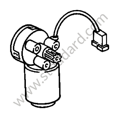 92862412300 - ADJUSTING MOTOR for Porsche 928 78-82 &bull; 1978 &bull; 928 4.5 &bull; Coupe &bull; Manual Gearbox, 5 Speed